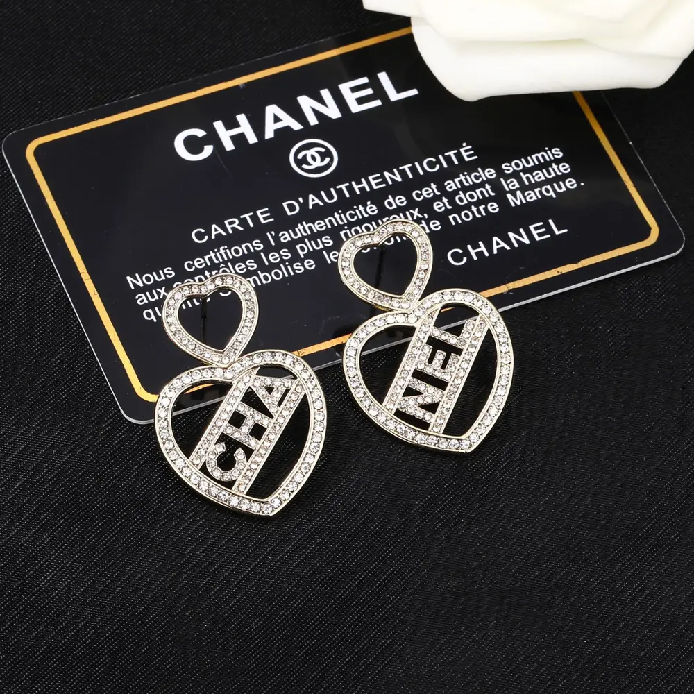 Chanel Heart Earrings