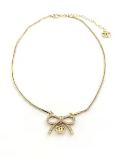 Chanel bow necklace