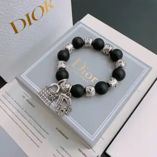 Official version DIOR multi-element agate Thai silver style bracelet