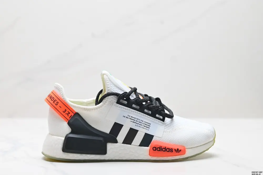 Adidas NMD_R1 V2 Boost Popcorn Super Elastic Midsole Knitted Mesh Casual Sports Running FY1160