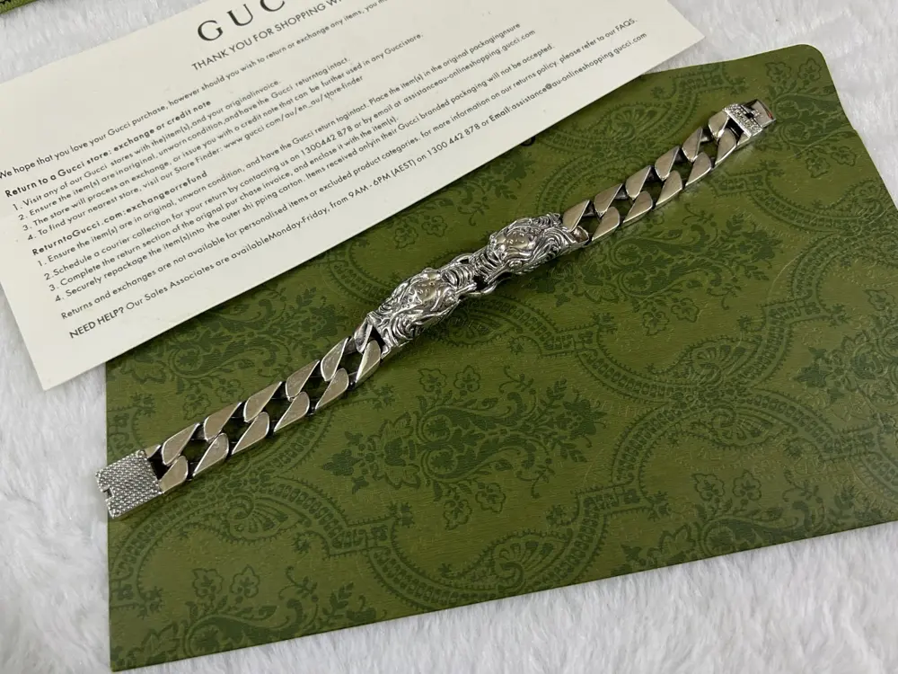 Gucci Double Tiger Head Bracelet Length: 18-20-22CM