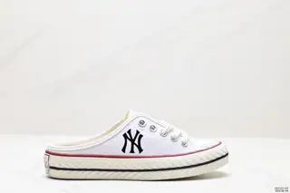 MLB Biscuit Shoes NY Yankees Retro Canvas Half Slippers 32SHS1011