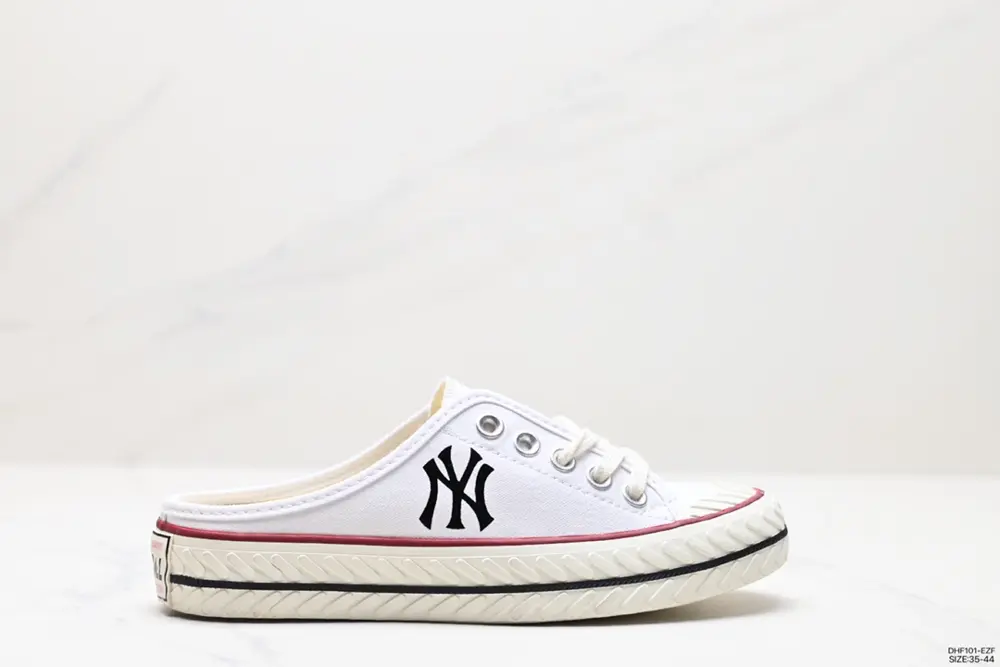 MLB Biscuit Shoes NY Yankees Retro Canvas Half Slippers 32SHS1011