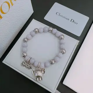 DIOR Multi-element agate Thai silver style bracelet