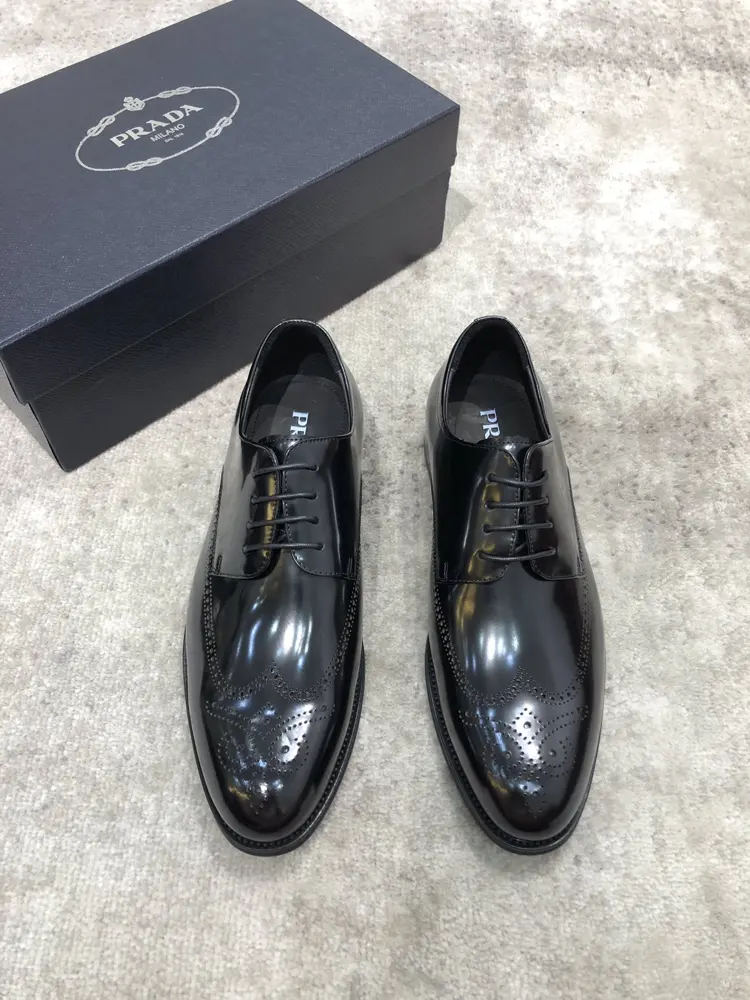Prada men’s high-end leather shoes