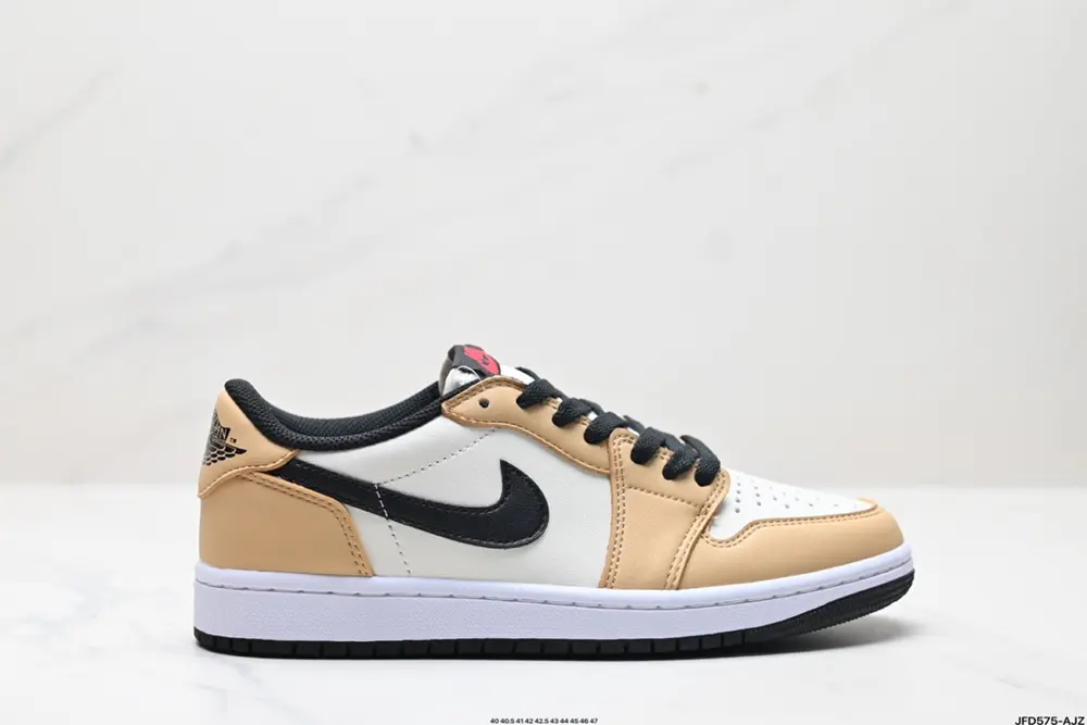Nike AIR JORDAN 1 RETRO LOW OG white toe AJ1 low-top casual sneakers with official color CZ0790-001