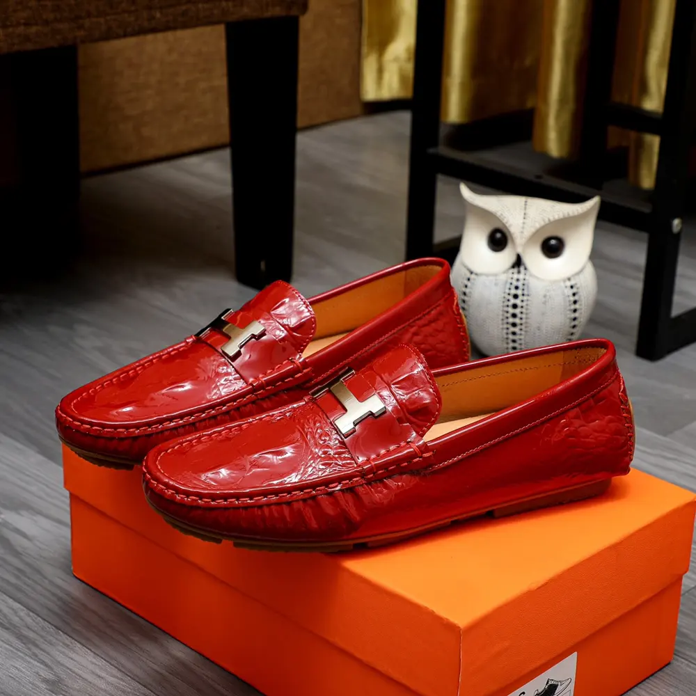 Hermès classic slip-on shoes