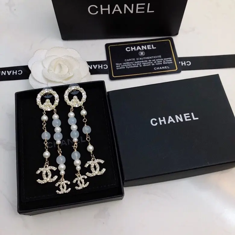 Chanel pearl earrings