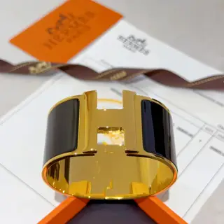Hermes Black Jade Hermes Bracelet Original custom wide bracelet The enamel craft is too