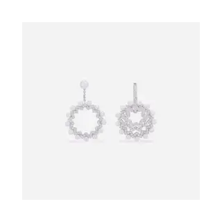 Apm monaco new asymmetrical sun-decorated pearl earrings