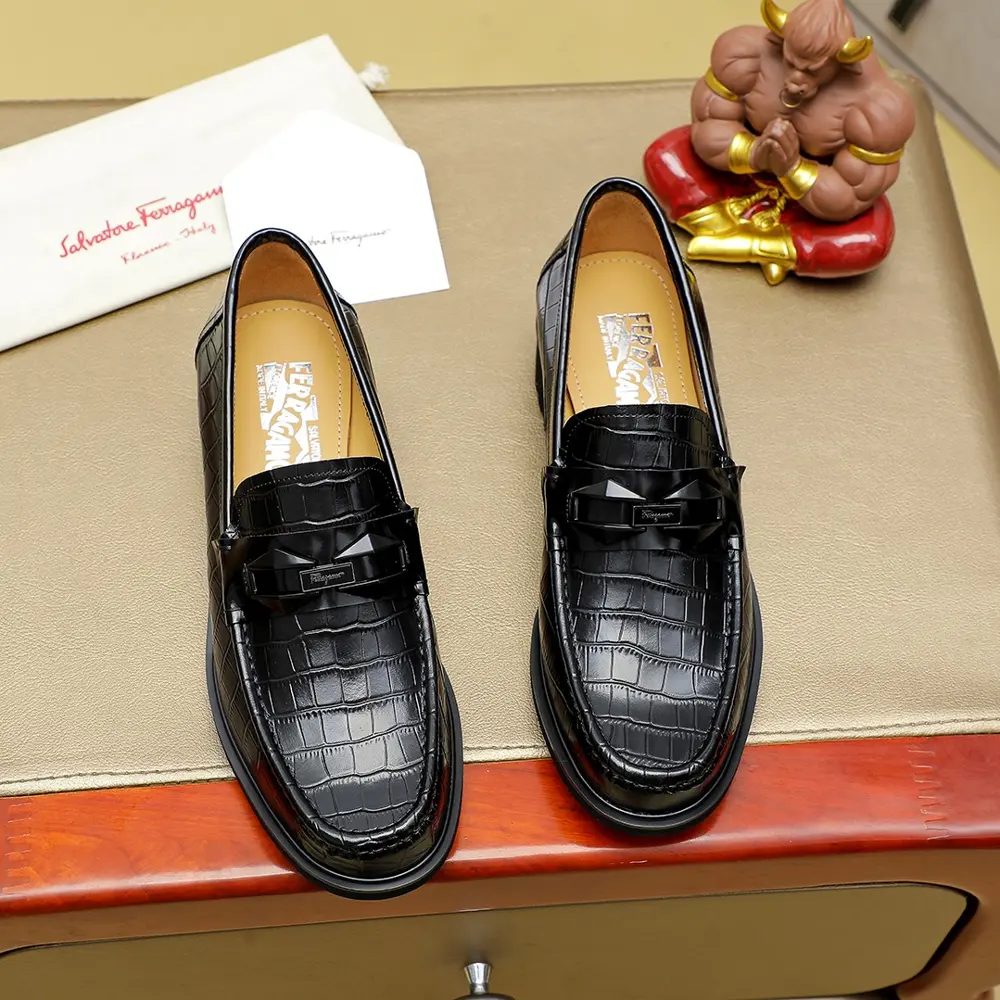 Salvatore Ferragamo casual slip-on shoes Official website original 1:1 mold