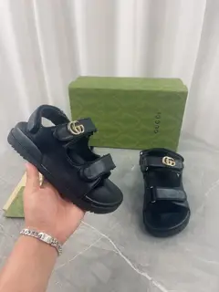 Gucci monogram canvas sandals
