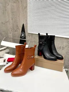 Christian Louboutin thick-heeled boots