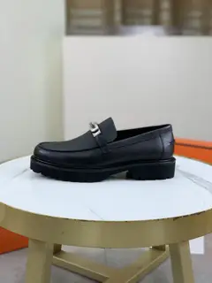 Hermès Men’s Fashion Formal Casual Leather Shoes Slip-on Style