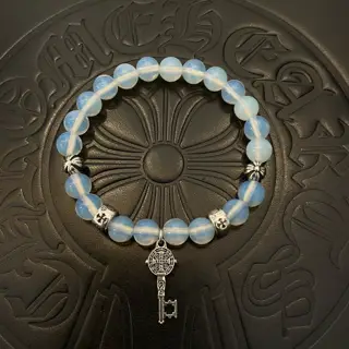 Chrome Hearts Classic Retro Multi-element Blue Crystal Bracelet