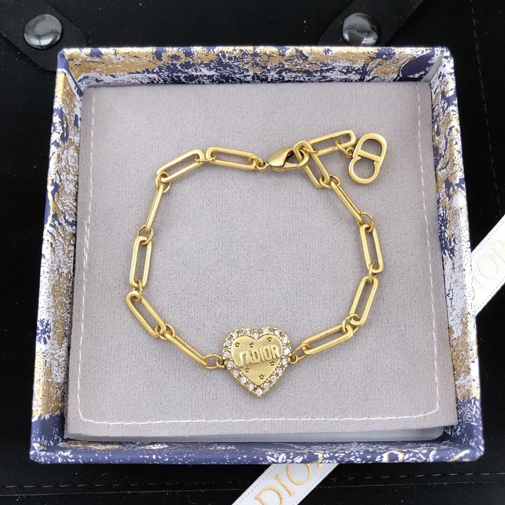 Dior Heart Chain Series Bracelet