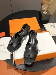 Spring and Summer Hermes Chunky Heel Sandals