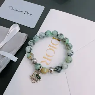 Counter-made version DIOR multi-element agate Thai silver style bracelet G-Dragon star same