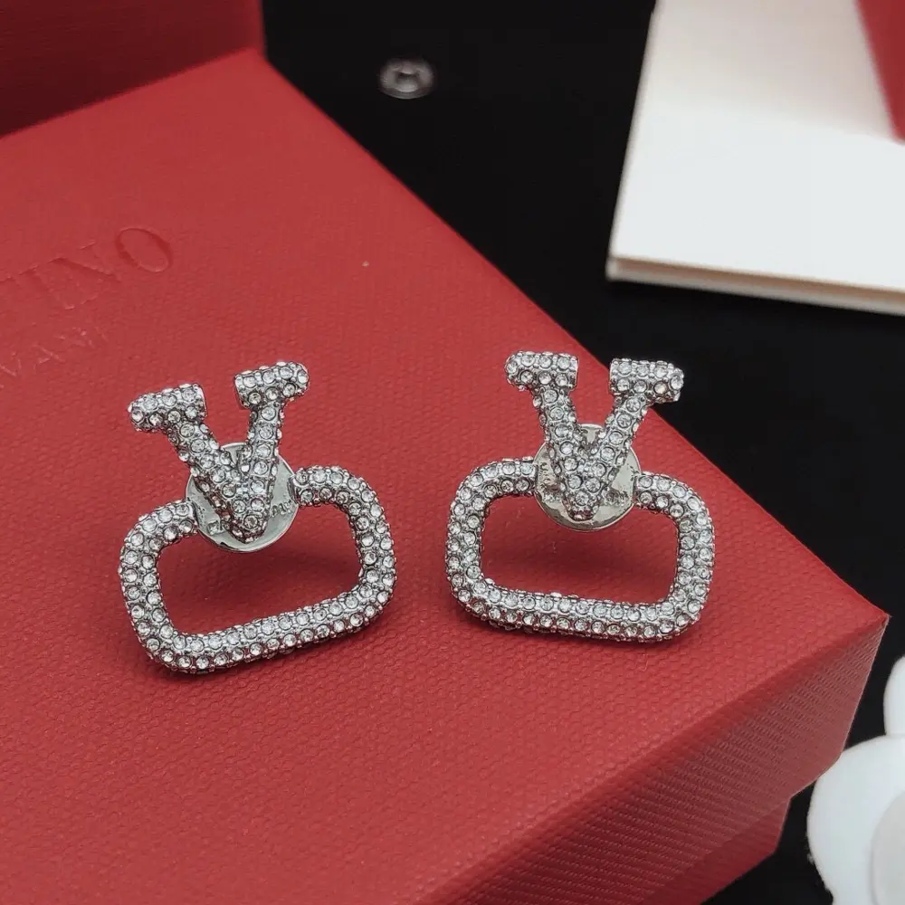 Valentino earrings with diamonds