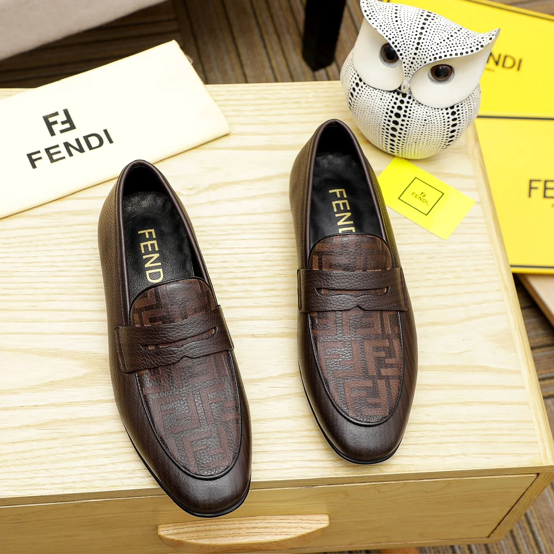 Fendi men’s formal leather shoes Classic series not to be missed The first layer