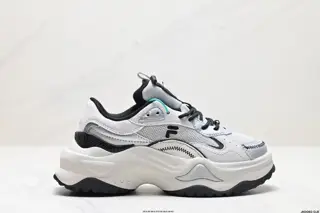 FILA FUSION BIANCO|I Hard Candy II Fabric Synthetic Leather Thick Sole Wear-resistant T12W331301FNS