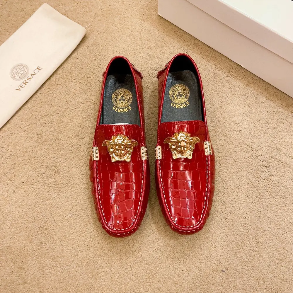 Versace loafers. Upper