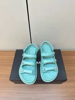 Chanel Velcro Beach Sandals