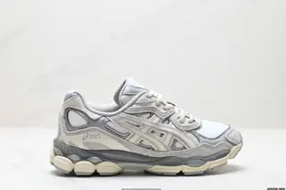ASICS GEL-NYC 2055 breathable mesh upper with some synthetic leather material. Adopts new 1201A789-020