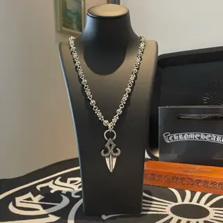 Chrome Hearts Classic Vintage Multi-element Necklace Dart Pendant