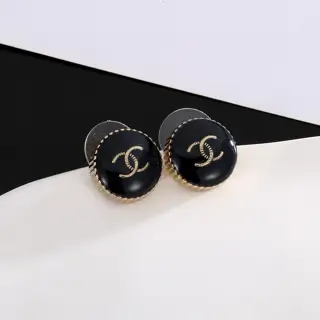 Chanel round earrings