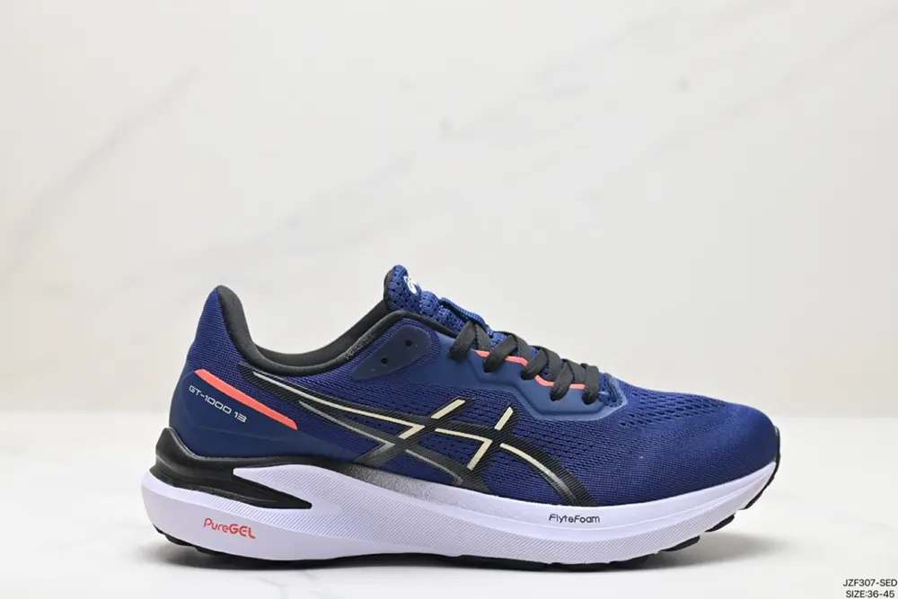 ASICS GT-1000 13 GTX Comfort Fabric Synthetic Leather Shock Absorption Non-slip 1012B663-003