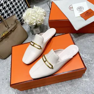 Hermès Muller flat-bottomed half-slippers