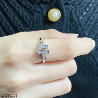 Tiffany double T diamond ring