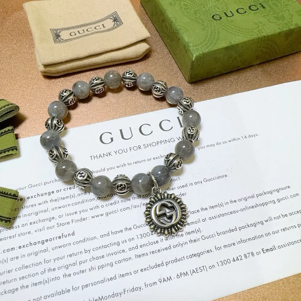 Gucci bracelets for men and women. The latest natural flash stone bracelets. Great value