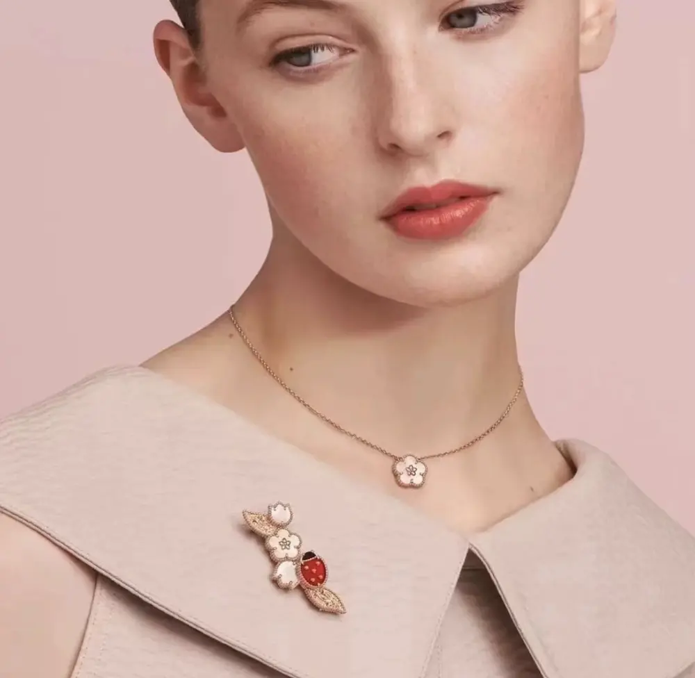 Van Cleef & Arpels plum blossom necklace