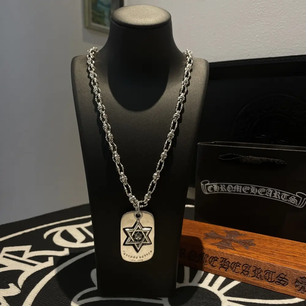 Chrome Hearts letter buckle necklace