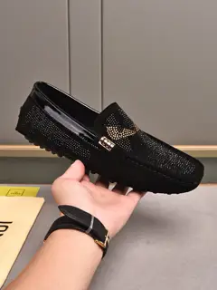 Fendi hot diamond moccasins men’s shoes
