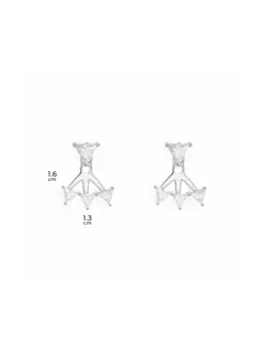 APM Monaco Éclat triangle pendant earrings