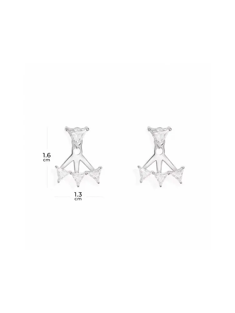 APM Monaco Éclat triangle pendant earrings