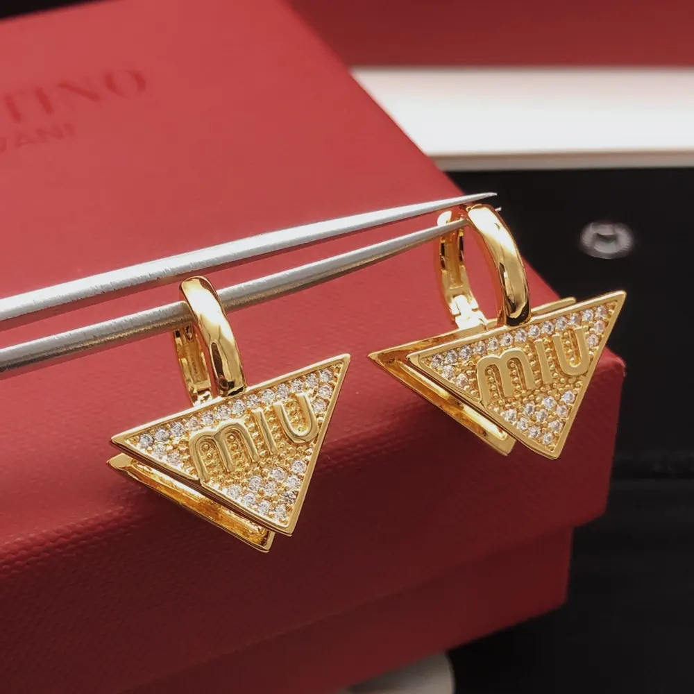miumiu triangular ear hooks