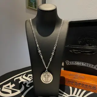 Chrome Hearts Classic Vintage Necklace Cross Pendant