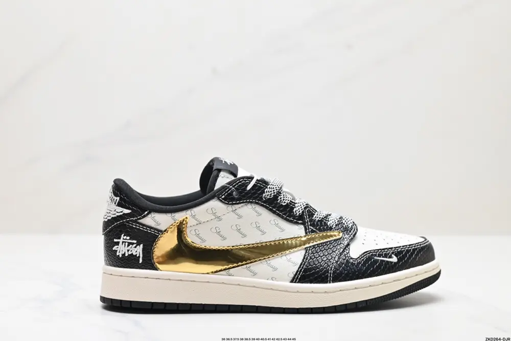 Nike AJ1 reverse hook Travis Scott x Air Jordan 1 “Reverse Mocha” AJ1 Joe 1 TS Lightning XY2688-112