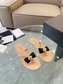 Chanel flip-flops I buy Chanel flip-flops every year