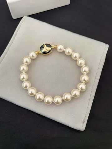 Vivienne Westwood Saturn Pearl Bracelet