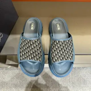 Dior H-Town series Oblique thick-soled slippers and sandals
