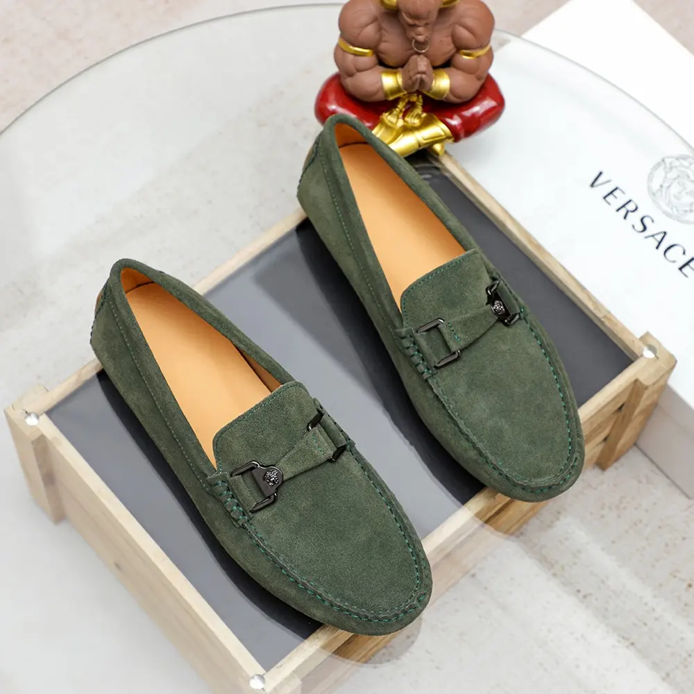 Versace new men’s casual slip-on shoes