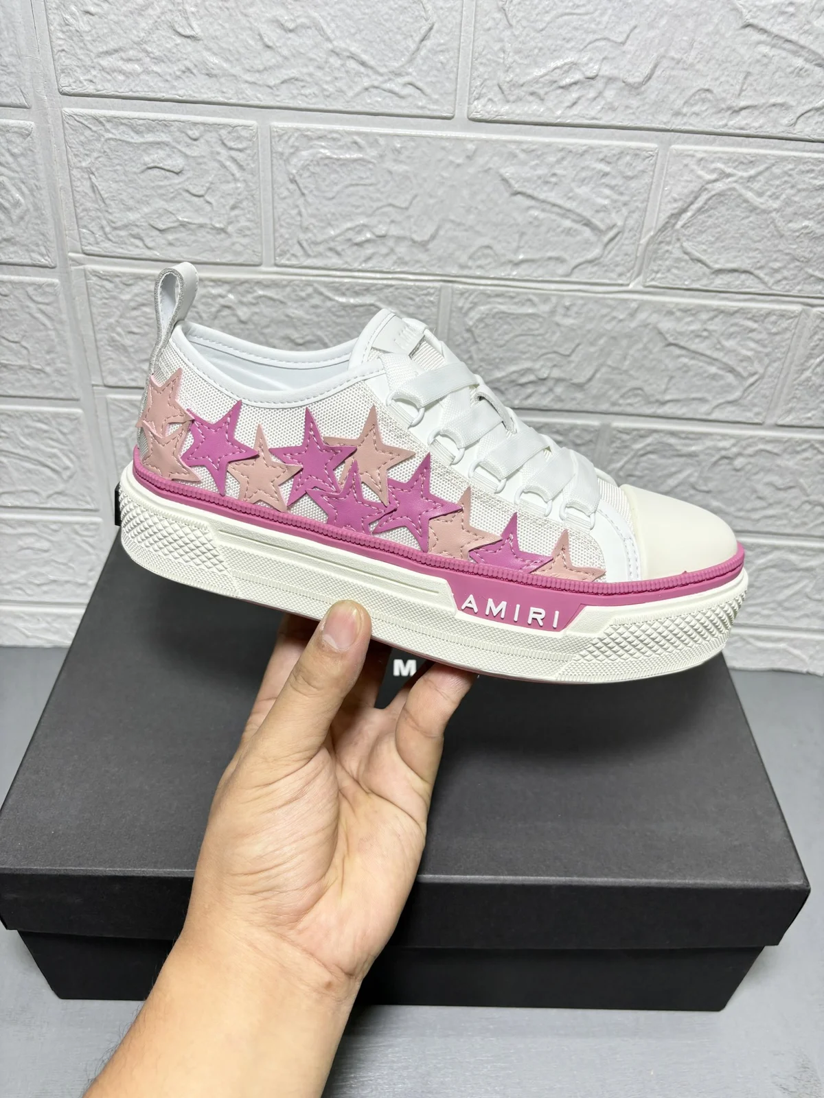 AMIRI canvas low-top thick-soled star casual board full of stars classic versatile fashion