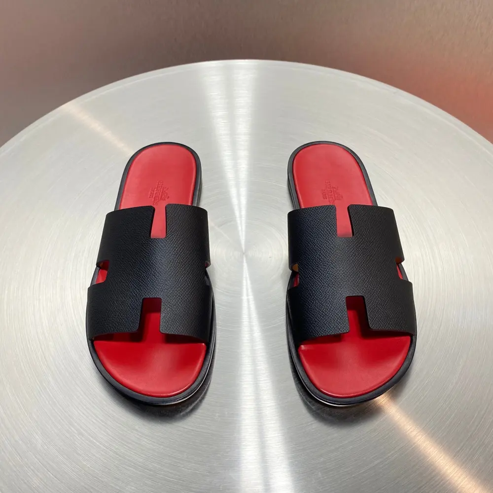 Hermès Classic H Slippers ~ High-end men’s sandals• beach shoes slippers ~ counter