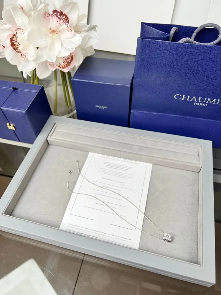 Chaumet Paris Honeycomb Series New Design Full Diamond Necklace