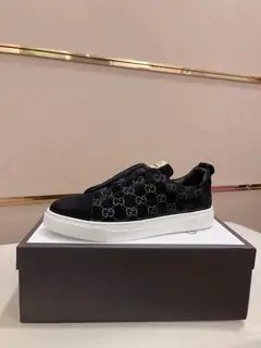 Gucci casual shoes upper Imported cowhide official website 1:1 fabric